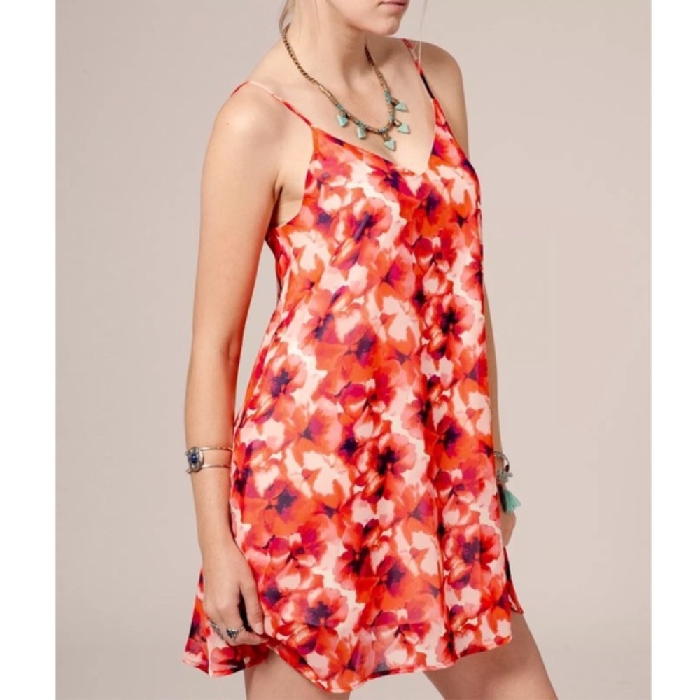 FLORAL DRESS Intricate Mini Woven Boho Swing Tunic